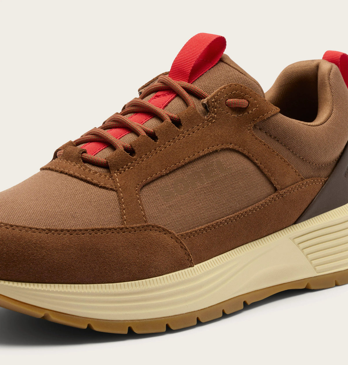 Velvet Tan, Bright Red